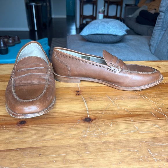Brown leather J. Crew Loafers - Picture 4 of 6